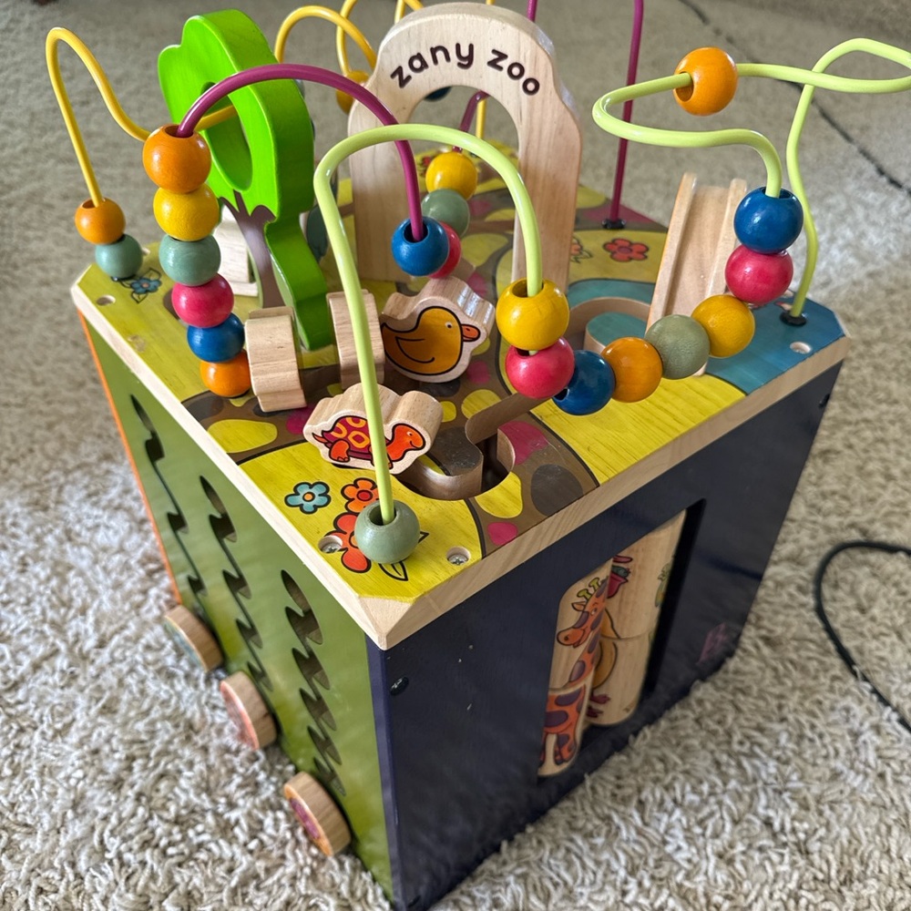 Wooden Activity Cube for Kids